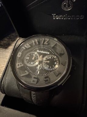 Super Cool TENDENCE Watch . All Black Chronograph Watch